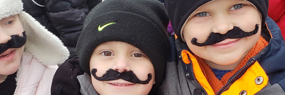Young 5s sporting mustaches
