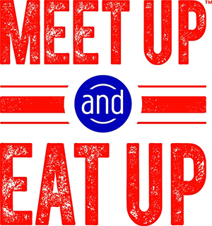 Meet Up Eat up Logo