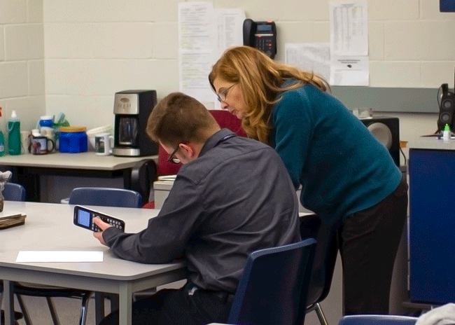 High School student and teacher