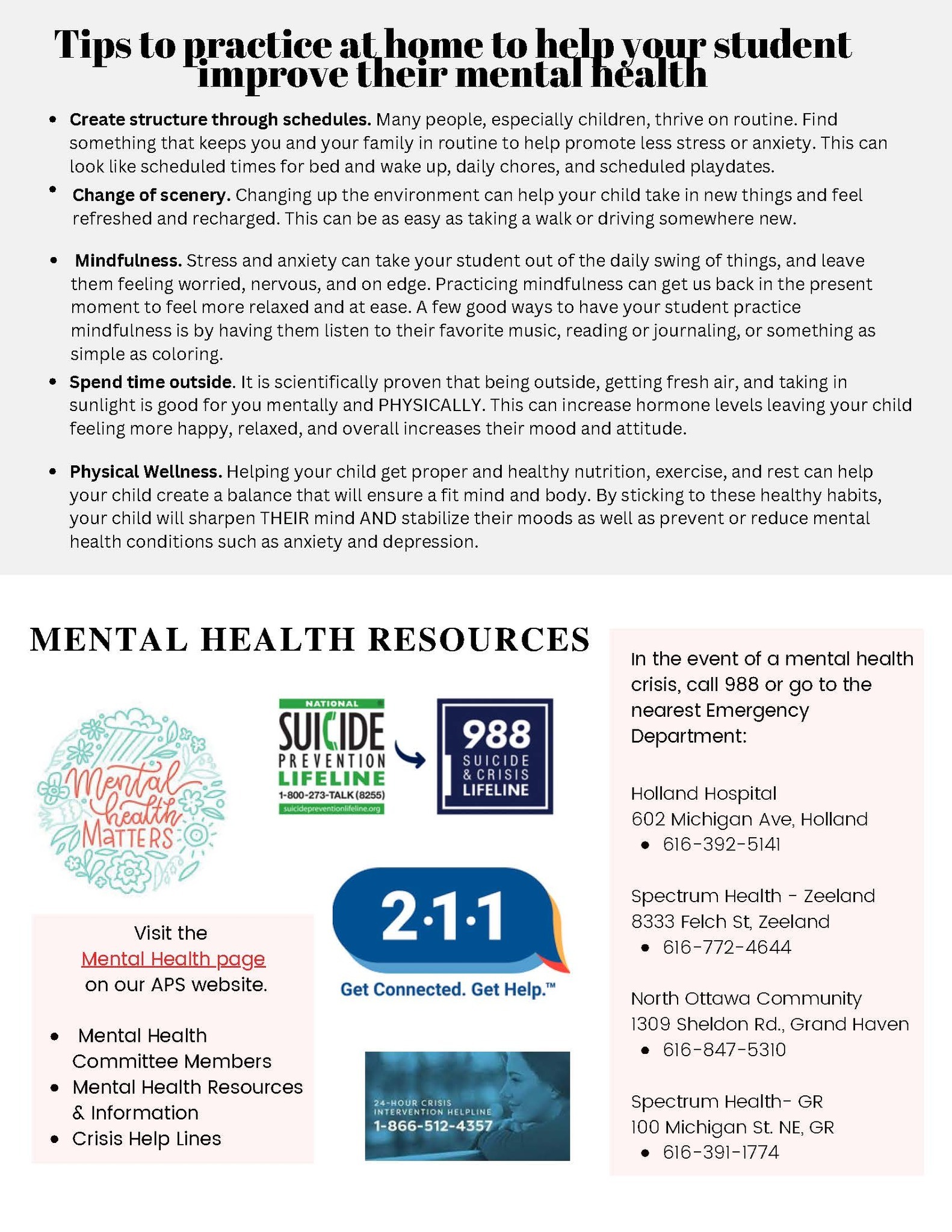 Mental Health Newsletter page 2