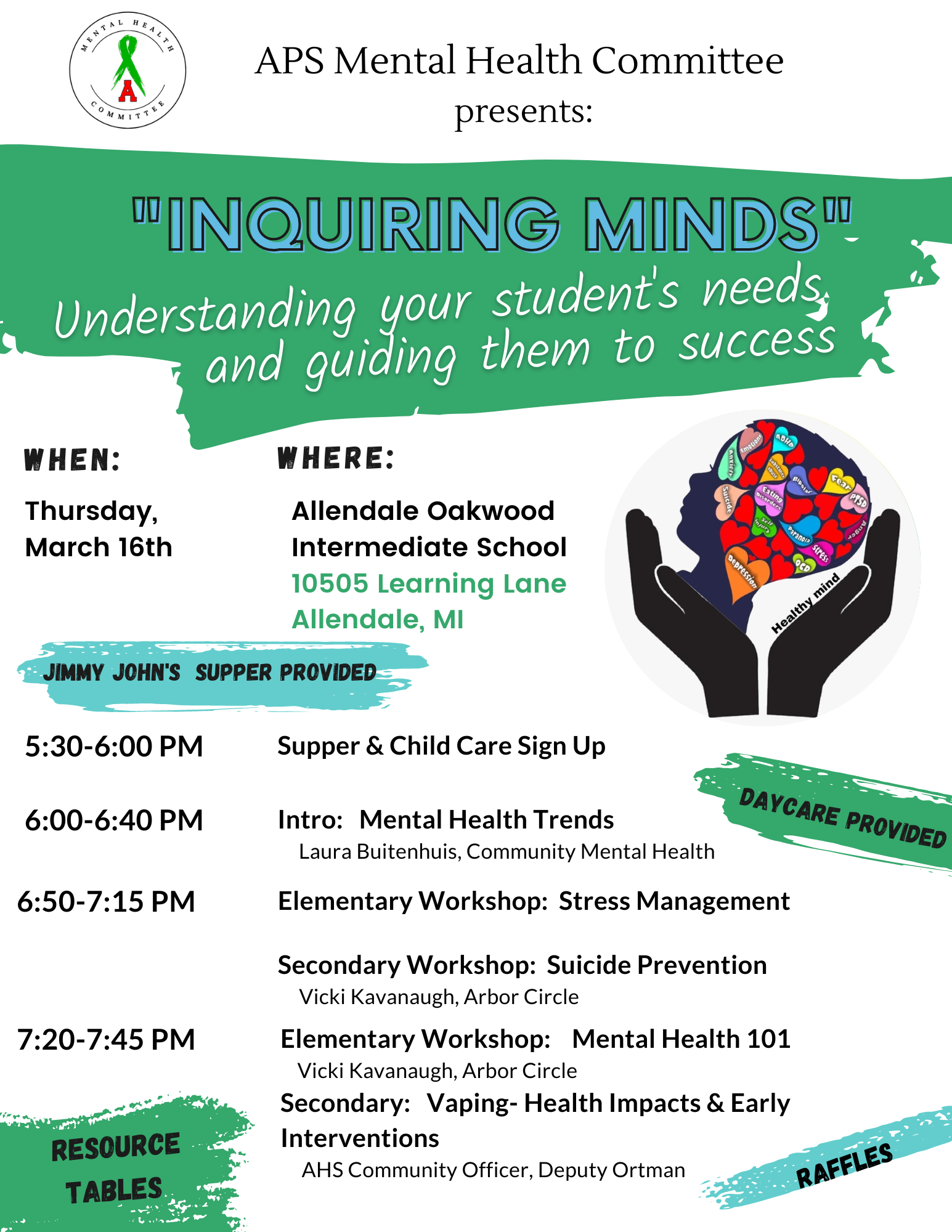 Mental Health Workshop Flyer