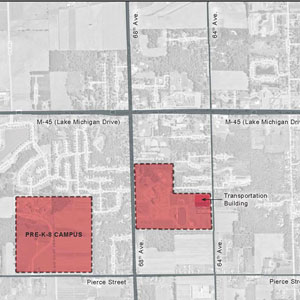 Allendale Public School Vicinity Map