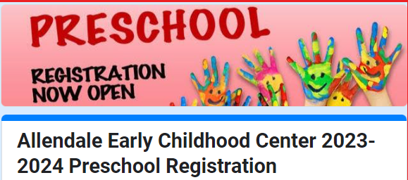 Preschool registration